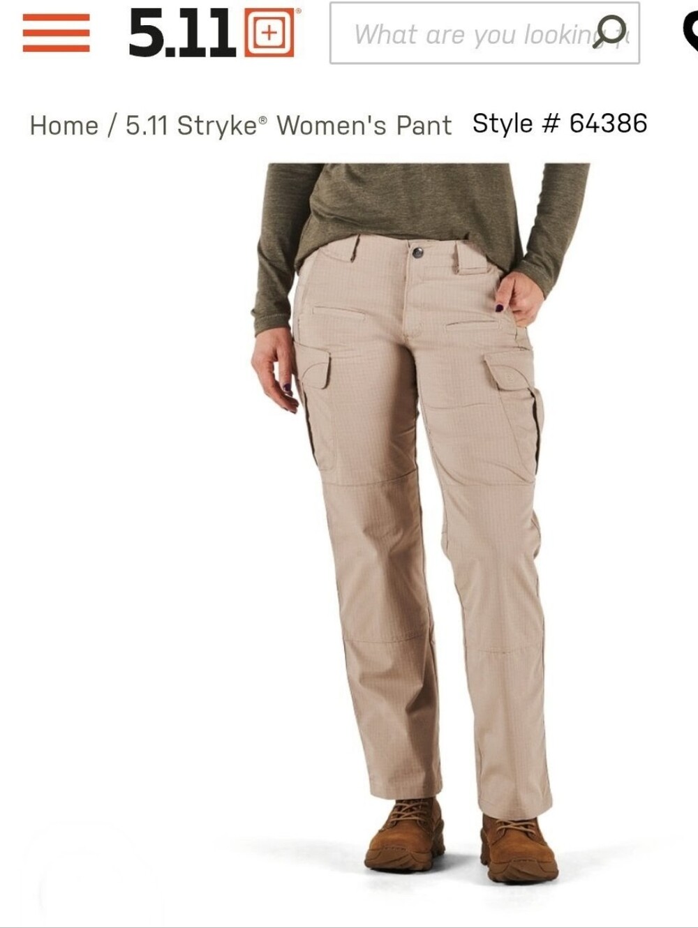5.11 Womens Stryke Cargo Tactical pant Khaki 12